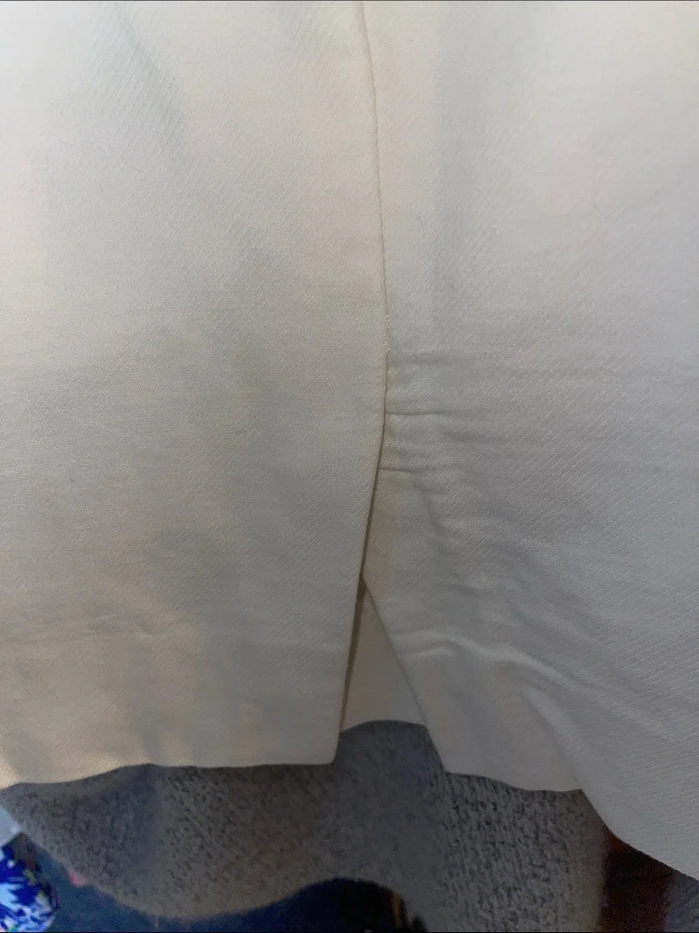 J. Crew White The Pencil Skirt - Double Serge Cotton Size 10
